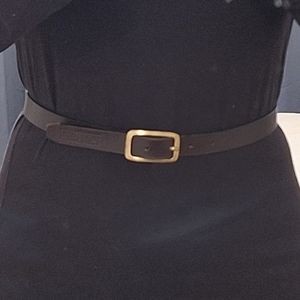 POSTCARD | Dark Brown Leather Belt